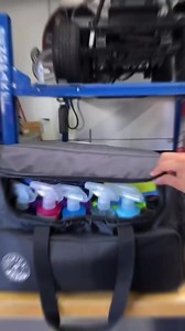 Keep your arsenal organized with the Arsenal Range Trunk Organizer Detailing Bag! Got tons of stuff? Challenge accepted! The Arsenal Range bag features tons of storage, so all your goodies stay organized. Store your polisher in the unique Polisher Pocket, bottles in their own individual sleeves, then stick towels and accessories in the side mesh pockets for easy access! | Detail Garage