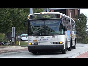 WESTCHESTER COUNTY BEE LINE BUS 525 NEOPLAN AN 460LF BUS ARRIVES TO WHITE PLAINS NY