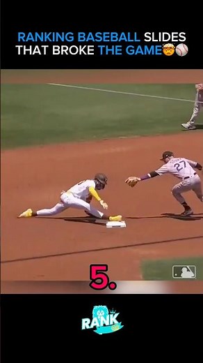 RANKING BASEBALL SLIDES THAT BROKE THE SPORT🤯⚾️ #baseball #mlb #sports