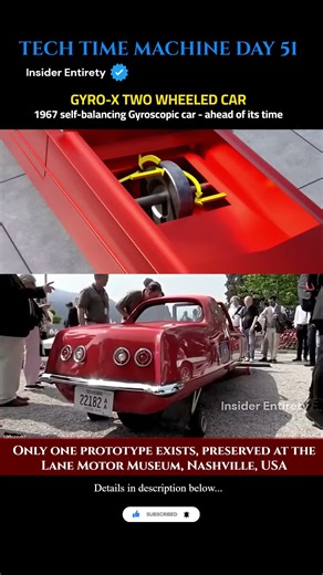 1967 Gyro-X: The Two-Wheeled Self-Balancing Car That Predicted the Future #tech #engineering #new