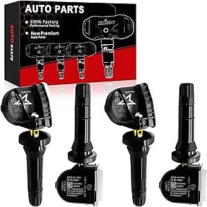 Pre-Programmed Cruze TPMS Sensor 315Mhz Fits for:-Chevy Cruze 2011-2015, Cruze Limited 2016, Tahoe 2007-2020, Impala 2006-2020, Malibu 2008-2015, Equinox 2007-2022 OE#13598771 13586335 (4Pcs)