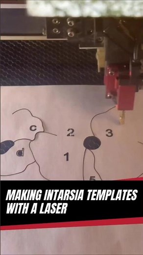 Laser Cutting Intarsia Templates with Regular Printer Paper!