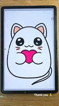 Cute mice with big love kids drawing and colouring #kidslearning #short