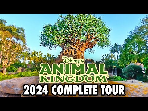 Disney's Animal Kingdom 2024 - Walkthrough & Rides at Walt Disney World [4K]
