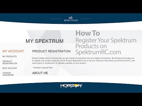 How to Register Your Spektrum Transmitter