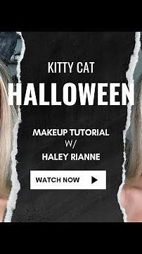 Easy How to Kitty cat Halloween makeup tutorial
