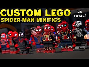 Custom LEGO SPIDER-MAN Collection (2022) - 24 Minifigs