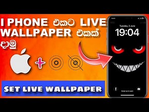 ඔනම i phone එකකට live wallpaper එකක් දාමු | how to set live wallpaper on i phone sinhala