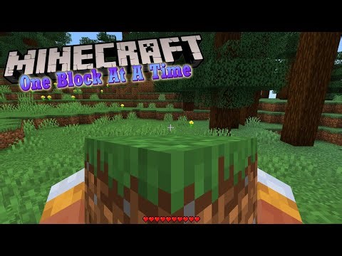 Minecraft, BUT I Can Only Pick Up One Block! One Block At A Time Update! | Java Edition