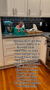 470K views · 1.1K reactions | pSA: dont put bumbo seats on a counter...