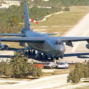 B-52 Stratofortress Amazing Take Off U.S. Air Force #b52 #landing #shorts