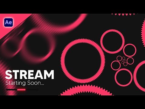 New Animated Stream Starting Soon After Effects Tutorial - Free Project