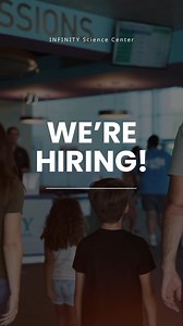 1.8K views · 15 shares |  We’re Hiring!  Join our team and make a difference at INFINITY Science Center! Positions Available: Museum Host – Be the friendly face that inspires curiosity and creates unforgettable guest experiences. Maintenance Team Member – Keep our center running smoothly and looking its best! Ready to join the adventure? Apply today: https://www.visitinfinity.com/careers/  | INFINITY Science Center | Facebook