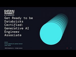 Get Ready to be Databricks Certified: Generative AI Engineer Associate