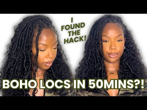 How To Do Boho Locs in LESS THAN AN HOUR! I Found The Hack 👀 3B3C