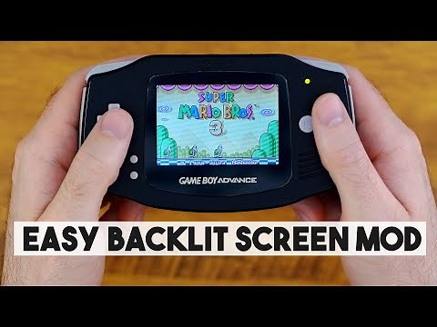 Super Easy Backlit Screen Mod for the Gameboy Advance (No Cut, No Solder)