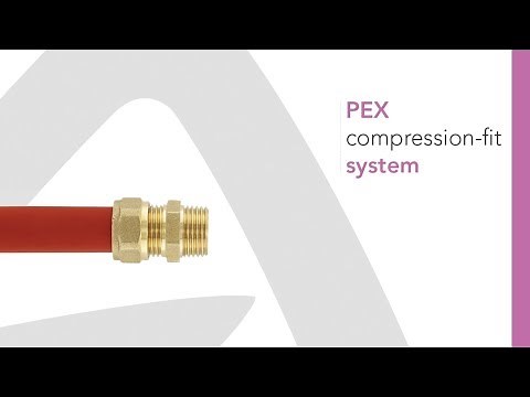Installation of a PEX compression-fit system - COMAP