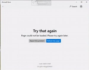 How to Fix Microsoft Store - Try That Again - MajorGeeks