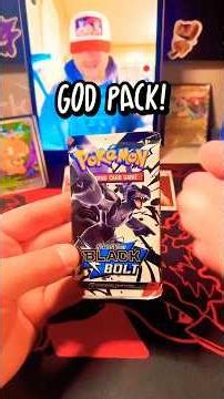Pokemon Black Bolt GOD PACK Opening! 10 Rare Pokemon Cards!