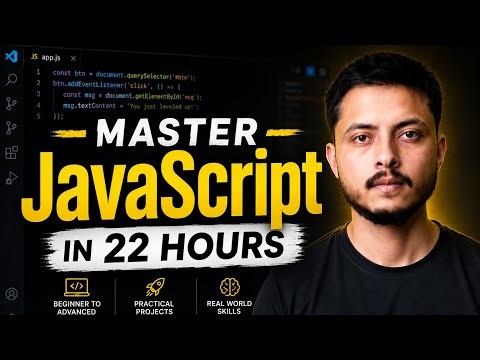 JavaScript Full Course 2026 | Master Javascript in 22 Hours