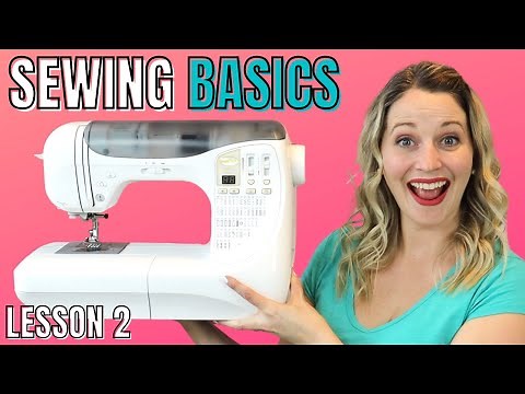 LEARN HOW TO SEW with this EASY FOR BEGINNERS sewing class (Lesson 2) FREE ONLINE SEWING CLASSES