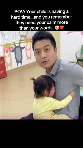 POV: Your child is having a hard time…and you remember they need your calm more than your words. ❤️