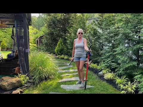 How We Install Flagstone Paths in Grass, Pea Gravel, and Mulch. DIY Full Install Time-lapse.