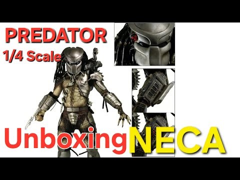 NECA 1/4 Scale Jungle Hunter Predator UNBOXING! Massive Figure Review