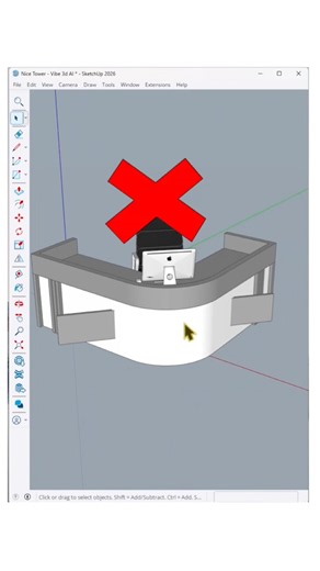 SketchUp → AI Render in Minutes ✨A simple 3D model can turn into a clean, realistic architectural