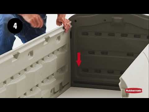 How To Install the Rubbermaid Vertical Resin Weather Resistant Outdoor Storage Shed