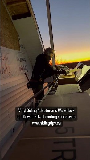 Installing siding in a gable