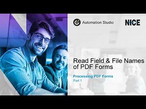 Processing PDF Forms: Part 1 – Read Field and File Names from PDF Forms