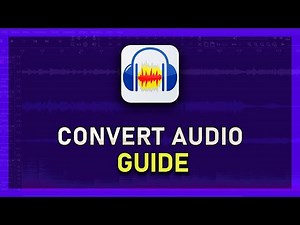Audacity - How to Convert Audio (MP3, WAV, etc)