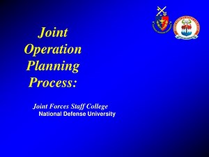 Joint Operation Planning Process: - SlideServe