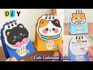 How to Make a 2026 Desk Calendar | Easy DIY Calendar Tutorial | Handmade Table Calendar Idea