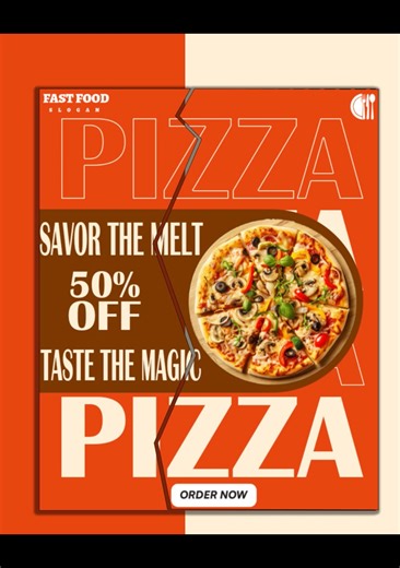 Fast Food Poster Design in Photoshop Pizza Poster Design Tutorial Photoshop#trending #design #viral