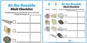 Seashell Hunt Checklist