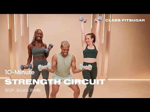 10-Minute Full-Body Strength Workout With Jayen Wells | POPSUGAR FITNESS