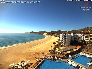 San José del Cabo en vivo. Empezando el día... En vivo desde Hotel Krystal Grand Los Cabos | webcamsdemexico