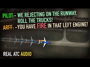 ENGINE FIRE on Takeoff Roll. Southwest 737. REAL ATC