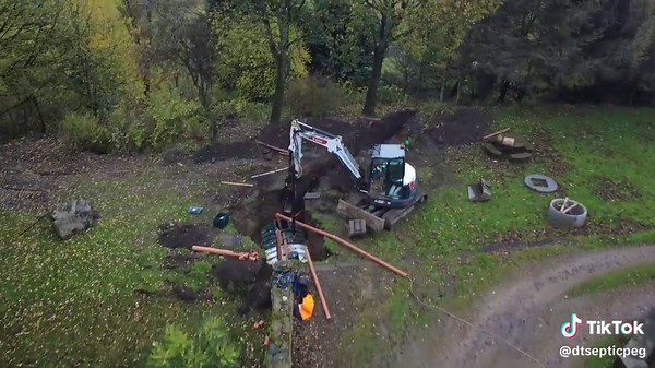 Gravity Treatment System Installation for Septic Tanks