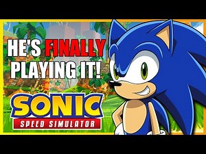 SONIC IS FINALLY PLAYING IT!!! Sonic Plays Roblox Sonic Speed Simulator