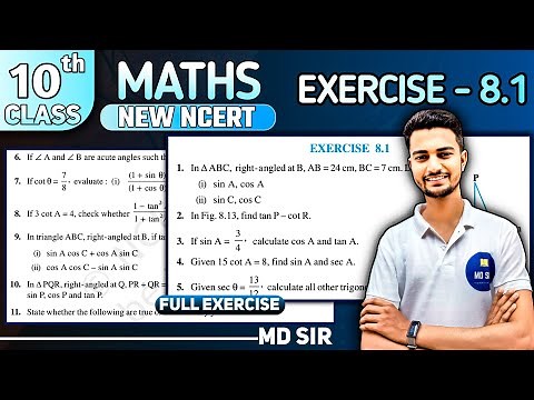 Class 10 Maths Chapter 8 | Introduction to Trigonometry | Exercise 8.1 Solutions