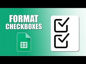 How to format checkboxes in google sheets