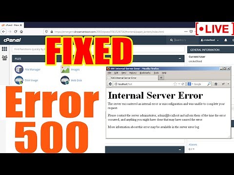 [🔴LIVE] How to fix 500 internal server error?
