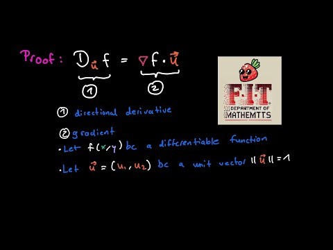 Directional Derivative = Gradient Dot Product | Multivariate Calculus Proof