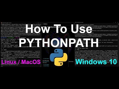 PYTHONPATH Explained, How to Use PYTHONPATH | How to Python 1 | Python Tutorials