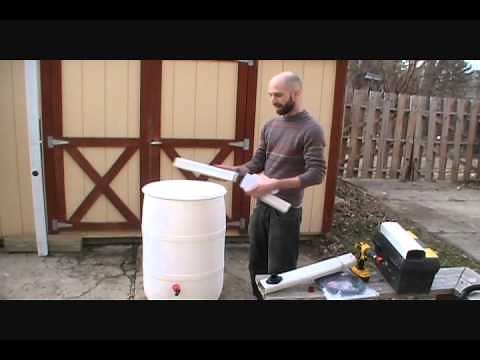 Simple, best way to connect rain barrel to downspout: Downspout diverter