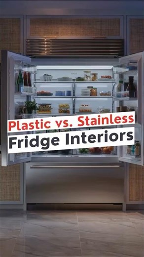 Plastic vs. Stainless Fridge Interiors: What’s the Difference? 🧊✨