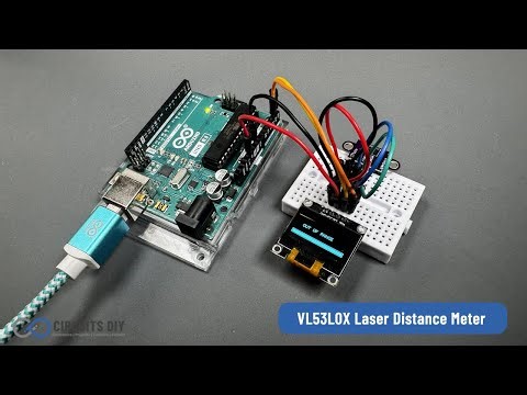 Arduino VL53L0X Laser Distance Meter with OLED Display